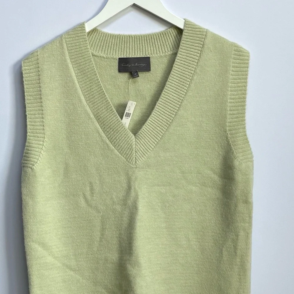 NWT Anthropologie Sunday in Brooklyn Sweater Vest Cozy Soft Mini Dress, M - Picture 14 of 17